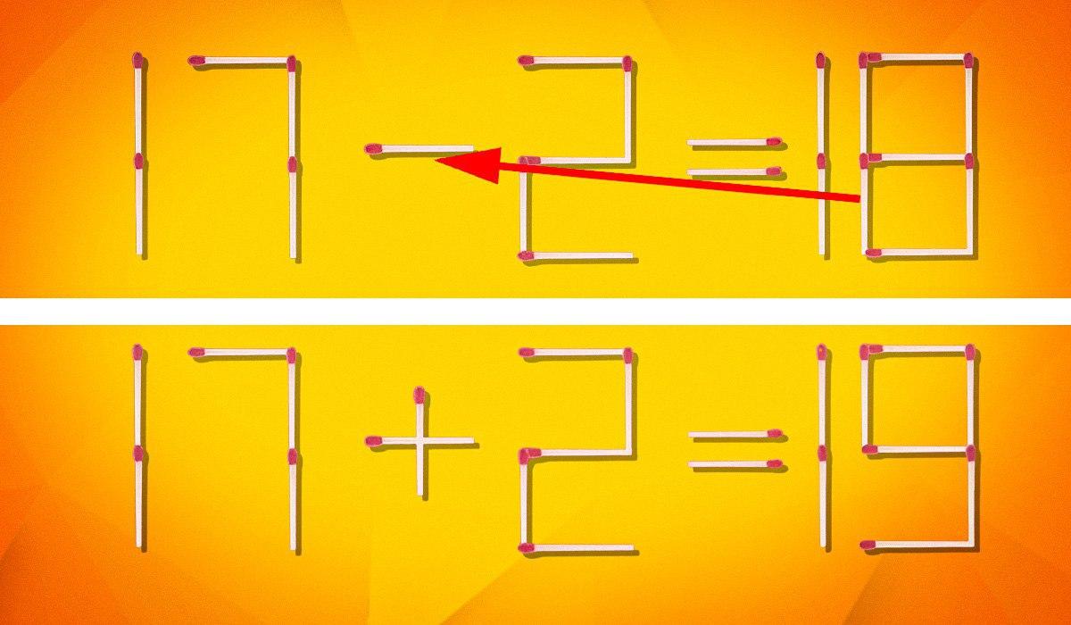 Hová kell áthelyezni 1 gyufát, hogy az egyenlőség helyes legyen: egy izgalmas rejtvény