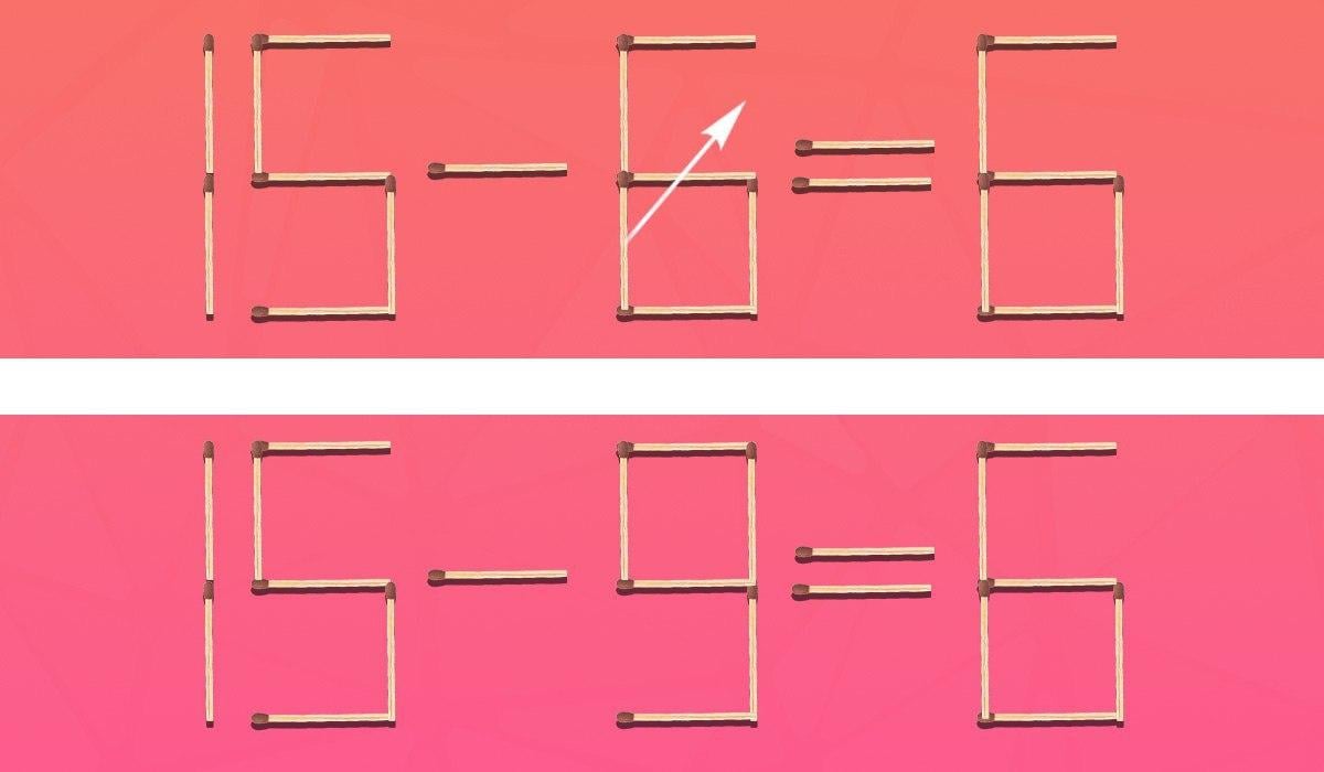 Csak egy gyufát kell áthelyezned ahhoz, hogy az egyenlőség helyes legyen: egy kihívást jelentő rejtvény.