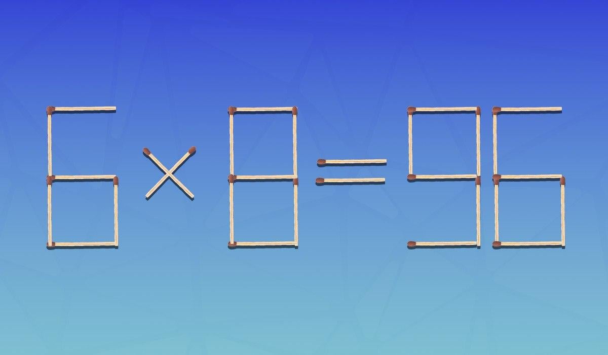 Gyors IQ-teszt: két gyufát kell eltávolítanod, hogy az egyenlőség helyes legyen.