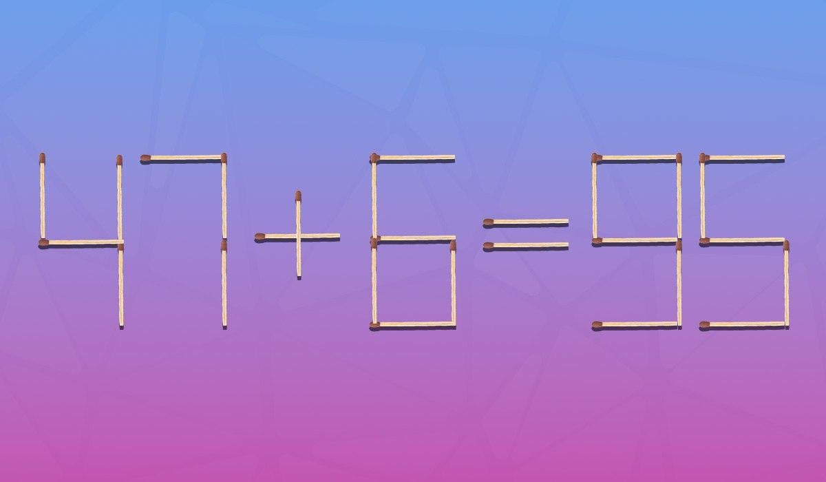 Melyik gyufát kell átrendezni, hogy az egyenlőség helyes legyen: egy rejtvény zseniknek