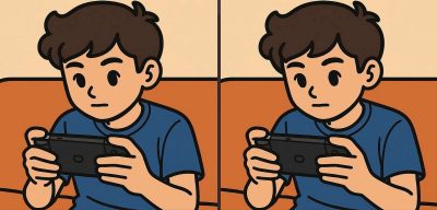 IQ-teszt: 71 másodperc alatt találj 3 különbséget egy játékos fiú képén.