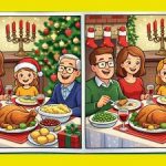 IQ teszt: találj 3 különbséget egy családi vacsoráról készült képen