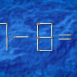 Melyik gyufát kell húzni, hogy az egyenlőség helyes legyen: egy